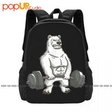 Polar Bear Powerlifting Weightlifting Gym Backpack