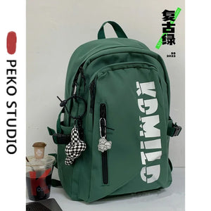 Polyester Waterproof Bag Large Capacity Student Schoolbag