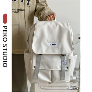 Polyester Waterproof Bag Large Capacity Travelling Bag Casual Schoolbag