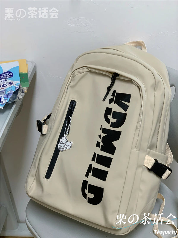 Polyester Waterproof Bag Large Capacity Student Schoolbag