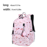 Polyester Women Backpack Waterproof Multi-pocket Large Capacity School Bag