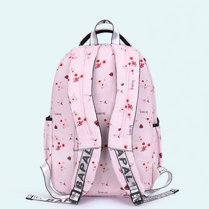 Polyester Women Backpack Waterproof Multi-pocket Large Capacity School Bag