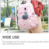 Polyester Women Backpack Waterproof Multi-pocket Large Capacity School Bag