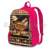 Antique Roman Mosaics Doves Drinking Water Outdoor Hiking Backpack