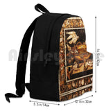 Antique Roman Mosaics Doves Drinking Water Outdoor Hiking Backpack