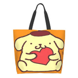 Pompompurin 3 Tote Bag Large Girls Women Bags Eco Bag Retro Harajuku Harajuku