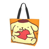 Pompompurin 3 Tote Bag Large Girls Women Bags Eco Bag Retro Harajuku Harajuku