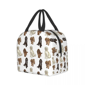 Poodle Cross Insulated Lunch Bag Waterproof Sproodle Cooler