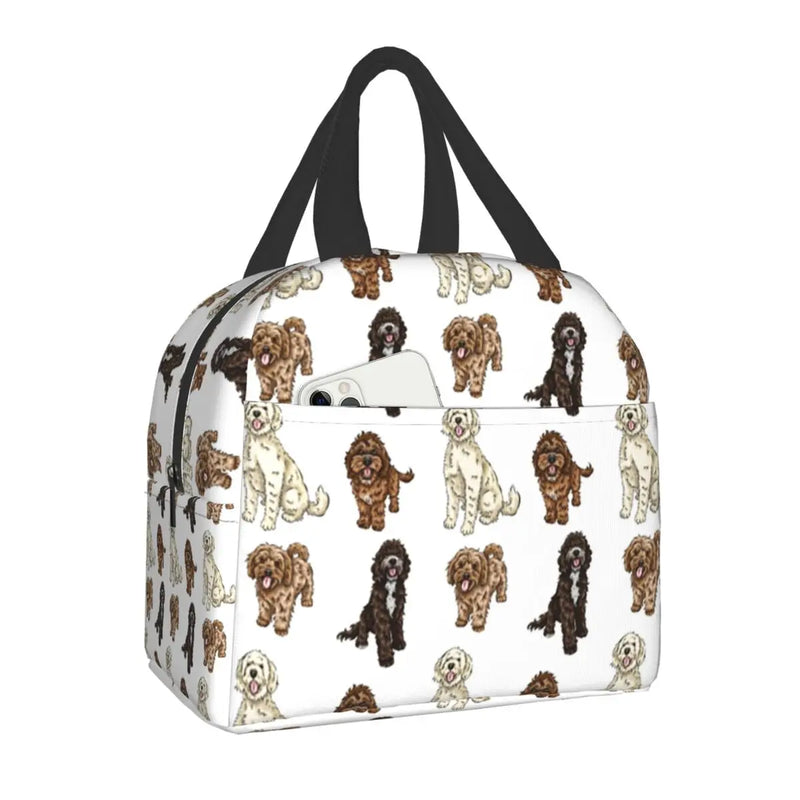 Poodle Cross Insulated Lunch Bag Waterproof Sproodle Cooler