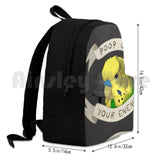 Poop Enemies Outdoor Hiking Backpack Waterproof Travel Budgie Parakeet Bird
