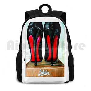Pop Art Red Bottom Heels Outdoor Hiking Backpack
