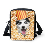 Popcorn Animal Printing Cross-body Bag for Girls
