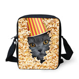 Popcorn Animal Printing Cross-body Bag for Girls