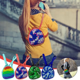 Backpack Fidget Toy 3D Printed Push Bubble for Children