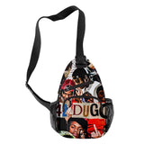 DUGG Crossbody Chest Bags Waterproof Sports Travel Bags 3D Print Shoulder Bags