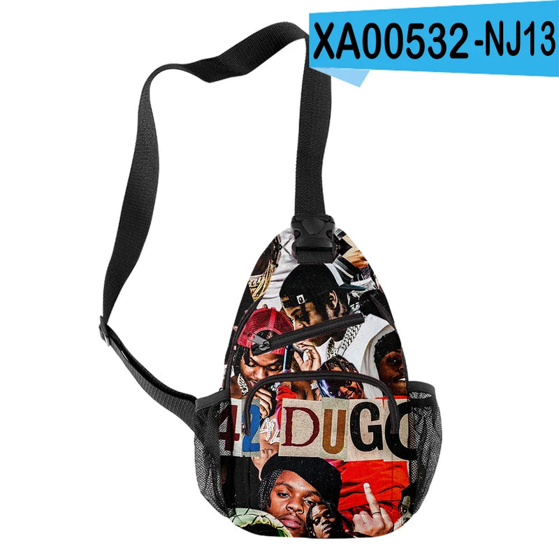 DUGG Crossbody Chest Bags Waterproof Sports Travel Bags 3D Print Shoulder Bags