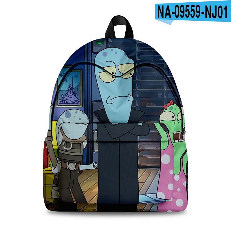 Anime Solar Student Bookbag Notebook Backpacks 3D Print