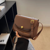 PU Leather Women Shoulder Bag Texture Messenger Handbag