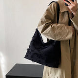 Autumn Winter Canvas Shoulder Bags Women High Capacity Tote Bag