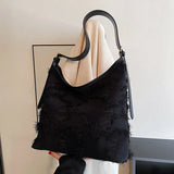 Autumn Winter Canvas Shoulder Bags Women High Capacity Tote Bag