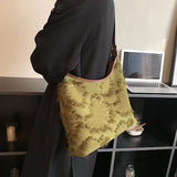 Autumn Winter Canvas Shoulder Bags Women High Capacity Tote Bag