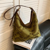Autumn Winter Canvas Shoulder Bags Women High Capacity Tote Bag