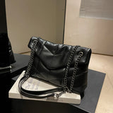 Autumn/Winter Large Capacity Shoulder Bag Crossbody Bag Female Chains PU