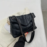 Autumn/Winter Large Capacity Shoulder Bag Crossbody Bag Female Chains PU