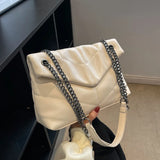 Autumn/Winter Large Capacity Shoulder Bag Crossbody Bag Female Chains PU