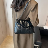 Autumn/Winter Large Capacity Shoulder Bag Crossbody Bag Female Chains PU