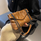 Autumn/Winter Large Capacity Shoulder Bag Crossbody Bag Female Chains PU