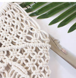 Cotton Rope Hollow Straw Bag Macrame Tote Vintage Handbag