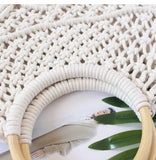 Cotton Rope Hollow Straw Bag Macrame Tote Vintage Handbag