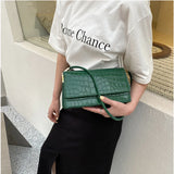 Crocodile Pattern Shoulder Bag for Women