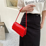 Crocodile Pattern Shoulder Bag for Women