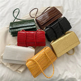 Crocodile Pattern Women's Shoulder Bag