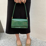 Crocodile Pattern Women's Shoulder Bag