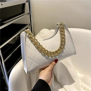 Crocodile Pattern Women's Shoulder Bag PU Leather