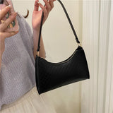 Crocodile Pattern Women's Bag PU Leather Shoulder Bags Texture Zipper Handbags