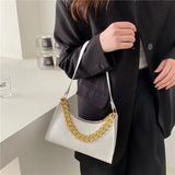 Crocodile Pattern Women's Shoulder Bag Zipper Handbag PU Leather
