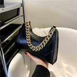 Crocodile Pattern Women's Shoulder Bag PU Leather