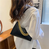 Crocodile Pattern Women's Shoulder Bag Zipper Handbag PU Leather