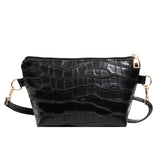 Crocodile Pattern Women's Shoulder Bag PU Leather Crossbody Bags