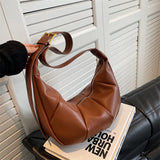 Winter Large Capacity PU Leather Crossbody Bag for Women