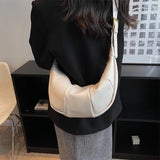 Winter Large Capacity PU Leather Crossbody Bag for Women
