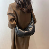 Winter Large Capacity PU Leather Crossbody Bag for Women