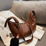 Winter Large Capacity PU Leather Crossbody Bag for Women