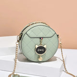 Cat Women Bag Handbags Small Round Bag Crossbody