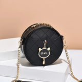 Cat Women Bag Handbags Small Round Bag Crossbody