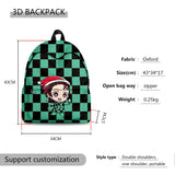 Demon Slayer 3D Print Student Backpack - Waterproof Casual Travel Bag